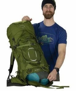 Osprey Aether 55 - Men's 26 Osprey Aether 55 - Men's -Leki Sales Shop aether55 s21 detail10 garlicmustardgreen rsz 65173.1626823590