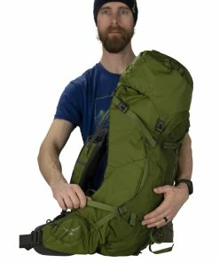 Osprey Aether 55 - Men's 28 Osprey Aether 55 - Men's -Leki Sales Shop aether55 s21 detail13 garlicmustardgreen rsz 38410.1626823575