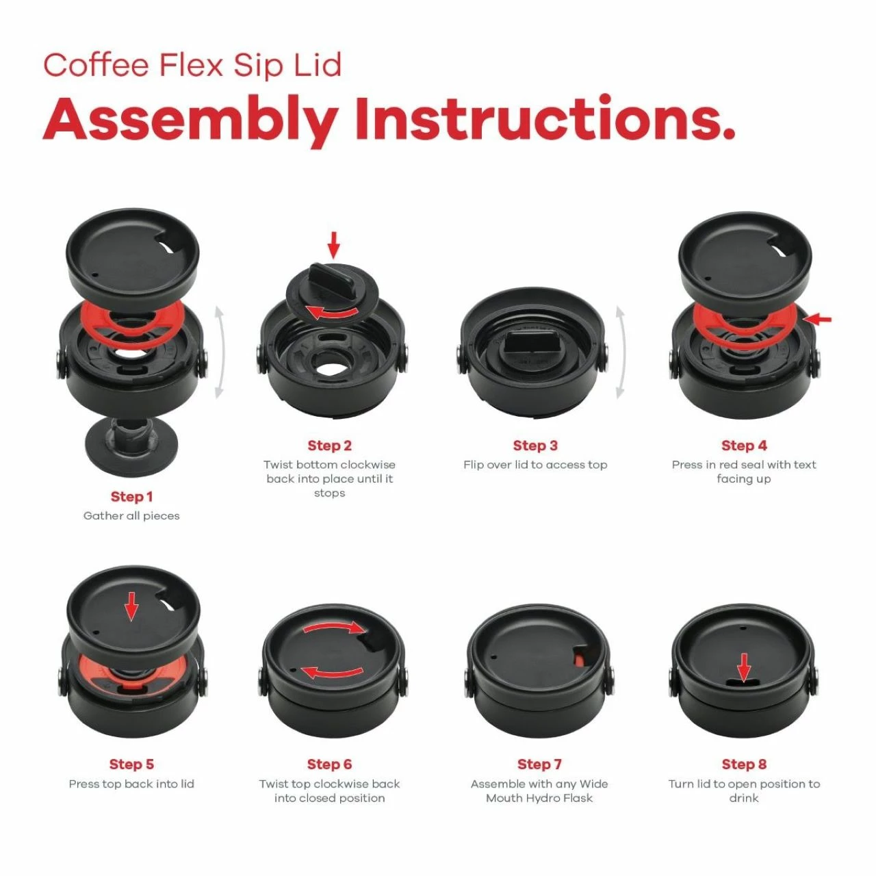 Hydro Flask Wide Mouth Flex Sip Lid - Image 2