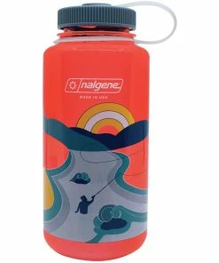 Nalgene Retro Print Wide Mouth 1 Quart - Fly Fisher